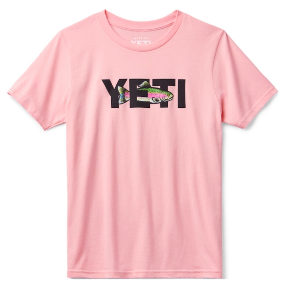 Yeti kids T-Shirt rainbow Trout